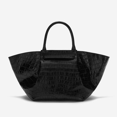 The Midi New York Black Croc-Effect
