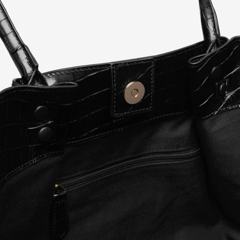The New York Black Croc-Effect